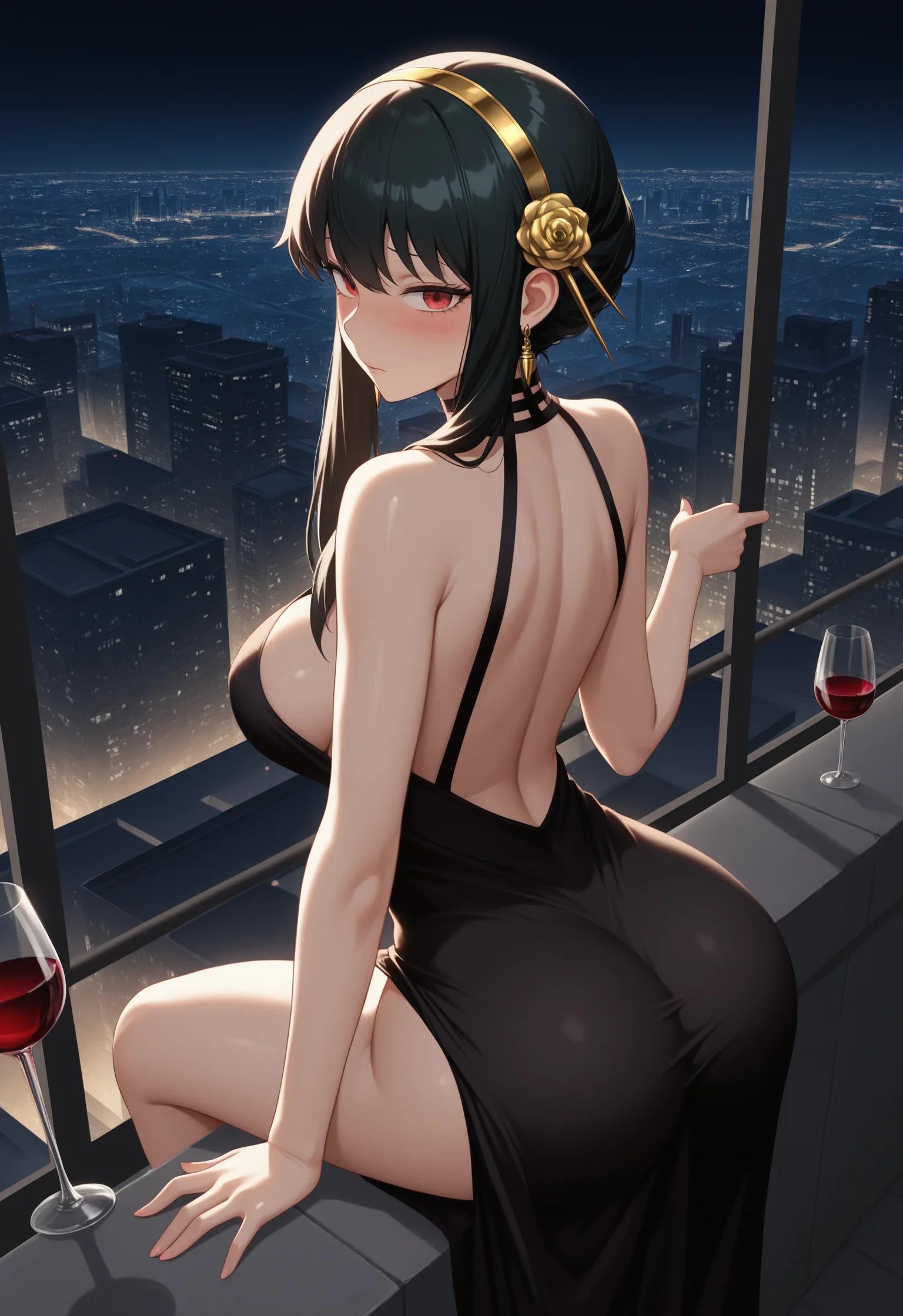 AI generated anime art in manga panel style